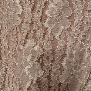 Baby pink lace flowy dress!